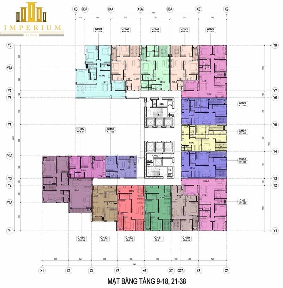 mặt bằng chi tiết dự án